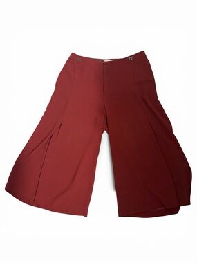 Anthropologie The Essential Colette Pants Cropped Wide Leg Size 10